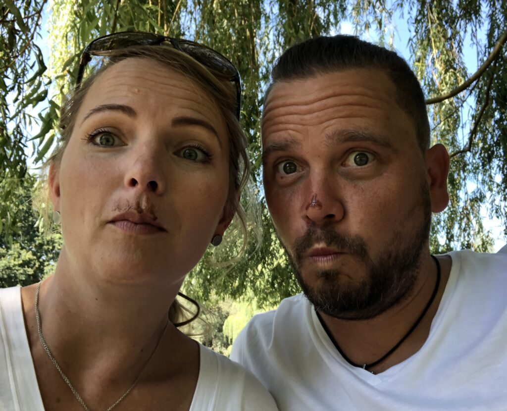 eis im gesicht